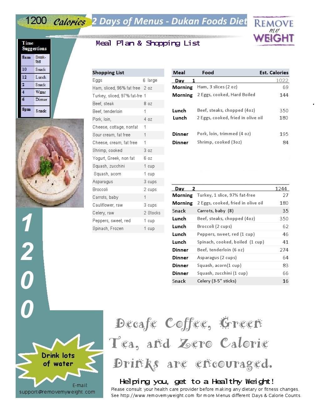 printable-1200-calorie-dukan-diet-for-weight-loss-with-shopping-list