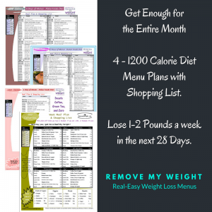 PURCHASE: 1200 Calorie Bundle - Menu Plan for Weight Loss